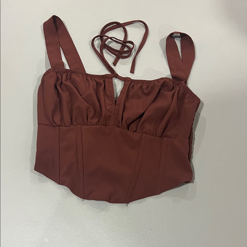 Kendall & Kylie Brown Tank Top
